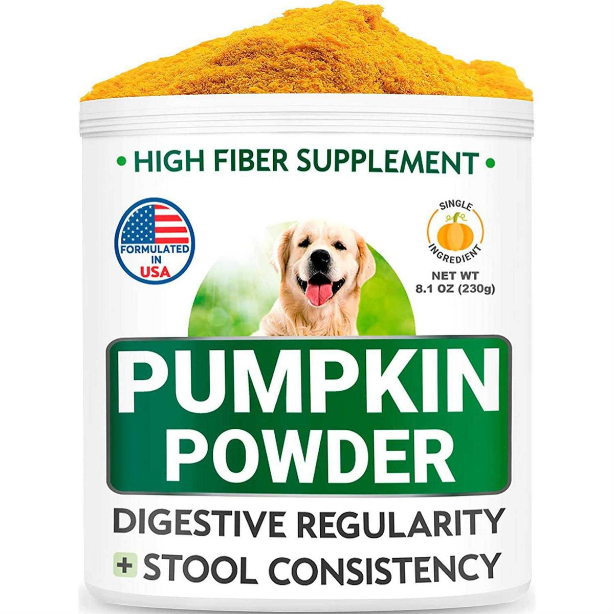 Pumpkin Powdered Fiber Supplement for Dogs 8.1oz S5326