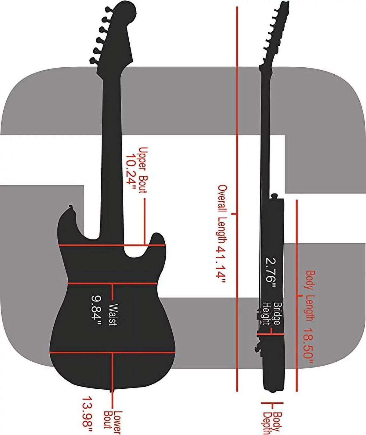 Wooden Hard Case for Electric Guitar F3647