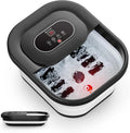 Collapsible Heated Foot Spa Bath Massager with Bubbles and Shiatsu Massage Rollers C6401