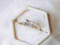 Black Rutilated Quartz Emerald Cut Ring S730