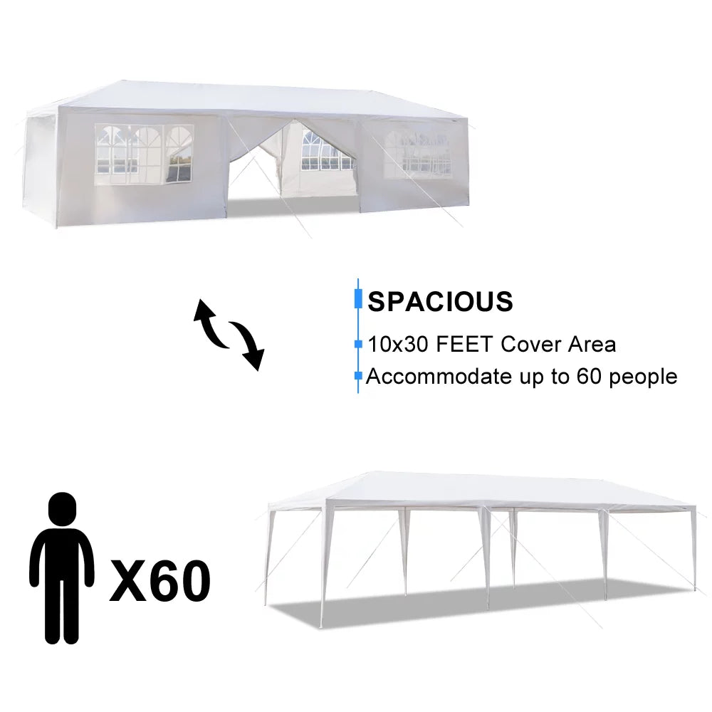 10' X 30' Canopy Tent with 8 Side Walls Z1705