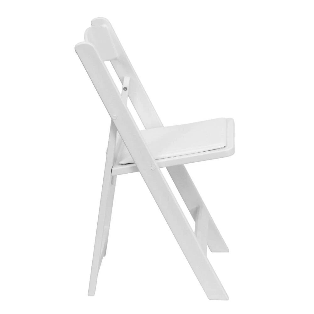 White Resin Folding Chairs (Set of 4) L602