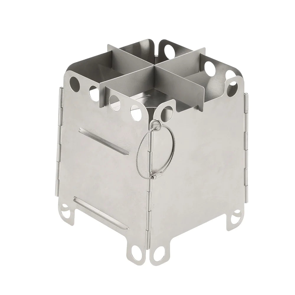 Stainless Steel Portable Folding Wood Stove F95287