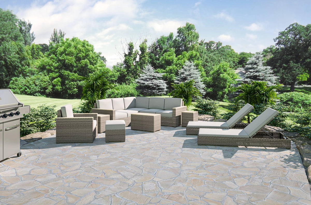 Brown Rattan Outdoor Chaise Lounge C726