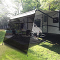 RV Awning Shade Screen with Zipper 10' x 9' Black Mesh Sun Shade Z336