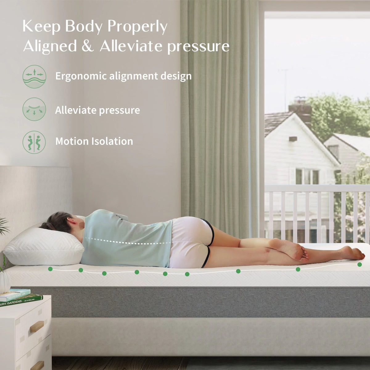 10 inch Cooling Gel Memory Foam Queen Mattress O137197