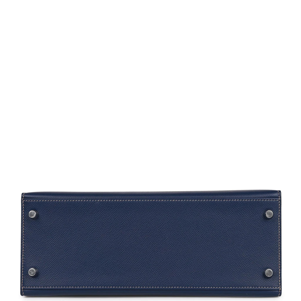 Bleu Indigo Epsom 28 Kelly Sellier F67182