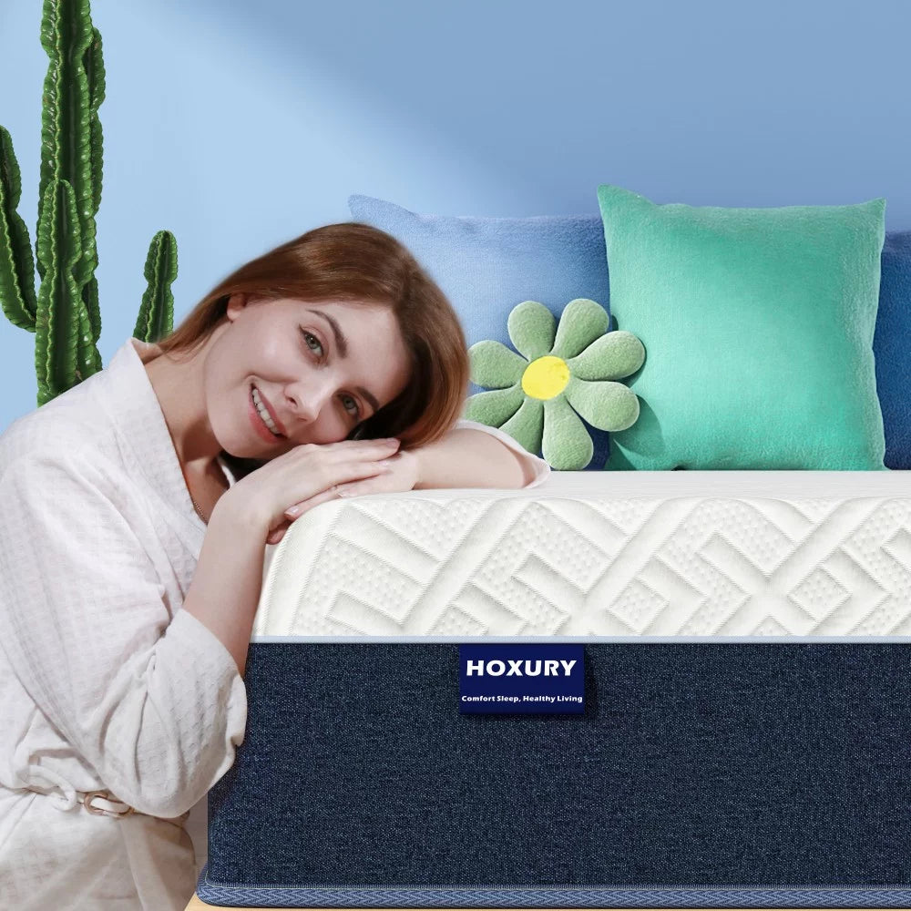 14 Inch Green Tea Memory Foam King Size Mattress S859