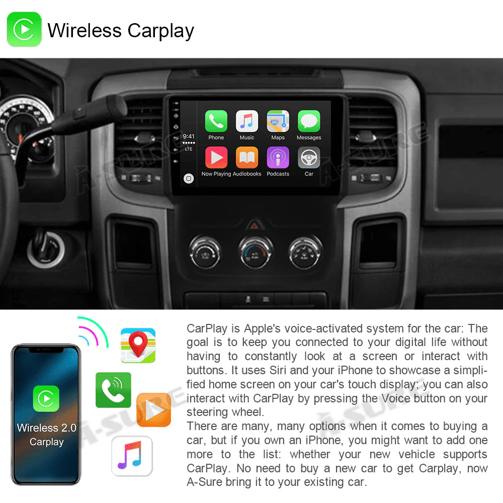 Android 12 Car Stereo Radio with Manual A/C S7537
