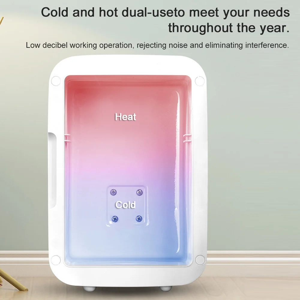 Portable Car Fridge Cooler Warmer 4L with LED Light Q26774