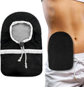Black Ostomy Bag Covers with Adjustable Opening N7091