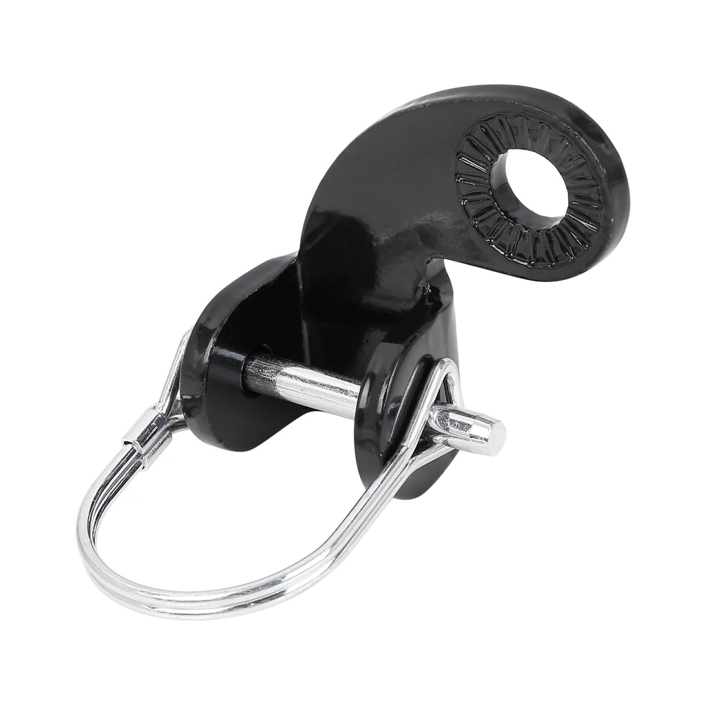 Bicycle Trailer Coupler Attachment Black Silver Tone Q210601