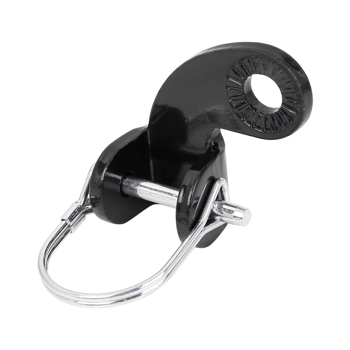 Bicycle Trailer Coupler Attachment Black Silver Tone Q210601