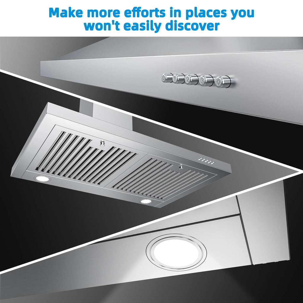 30 inch Stainless Steel Wall Mount Range Hood 400 CFM O9430