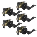 Black Privacy Door Lever, 5 Pack K9309