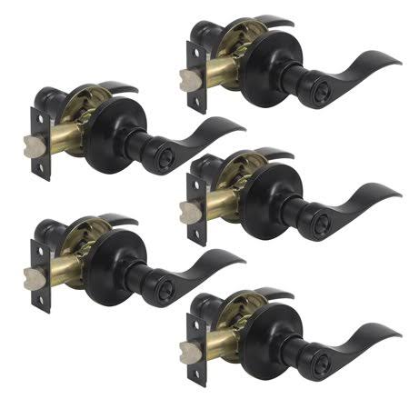 Black Privacy Door Lever, 5 Pack K9309