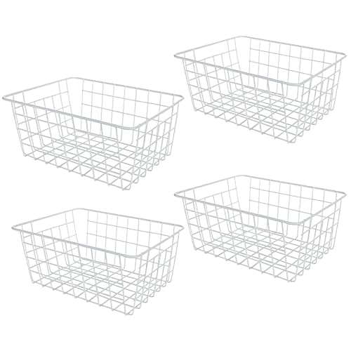 4 Pack Stackable Wire Freezer Organizer Baskets X289850