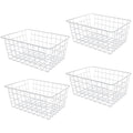 4 Pack Stackable Wire Freezer Organizer Baskets X289850
