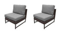 Grey Armless Sofa Q85470