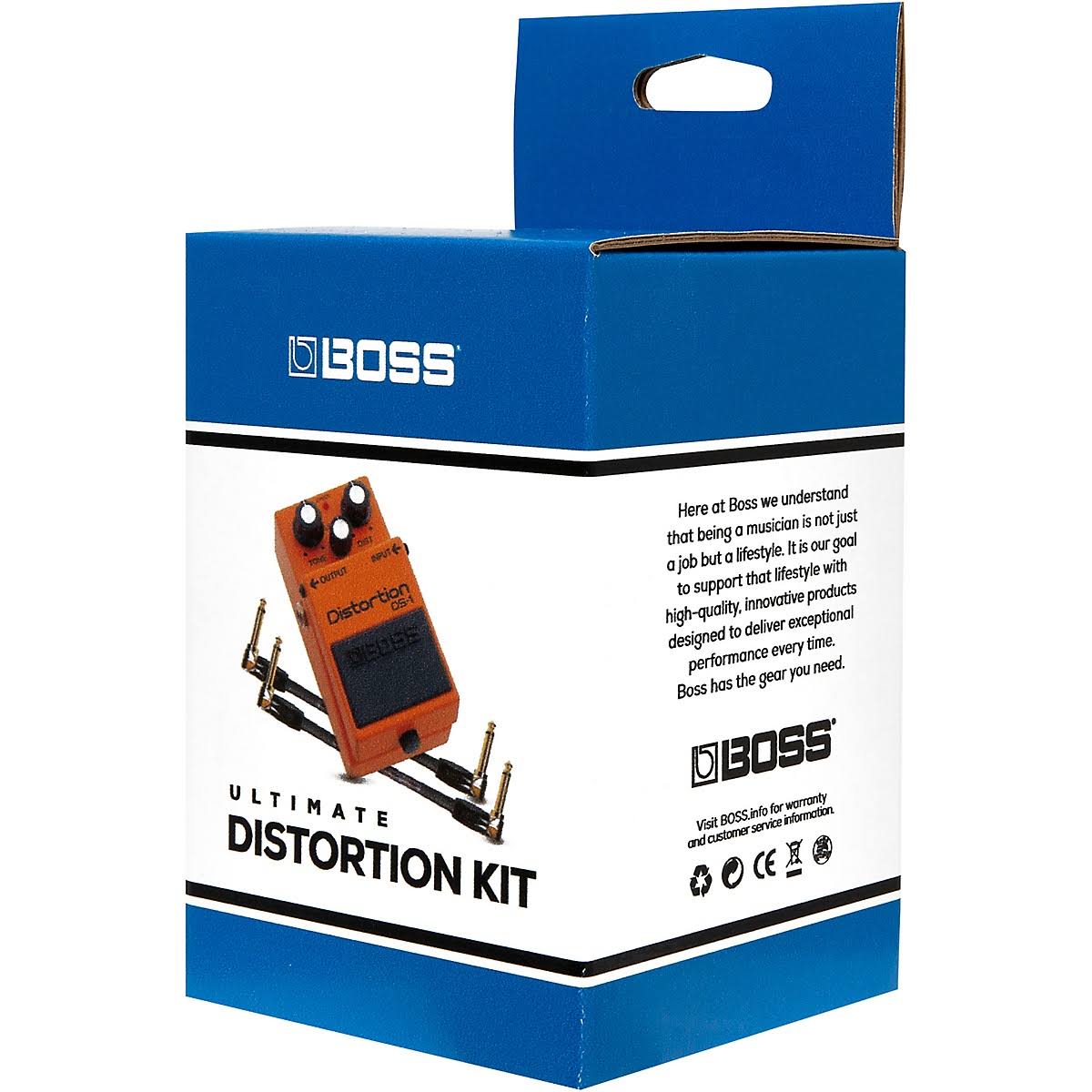 DS-1 Distortion Effects Pedal with Two 6-Inch Jumper Cable U424092