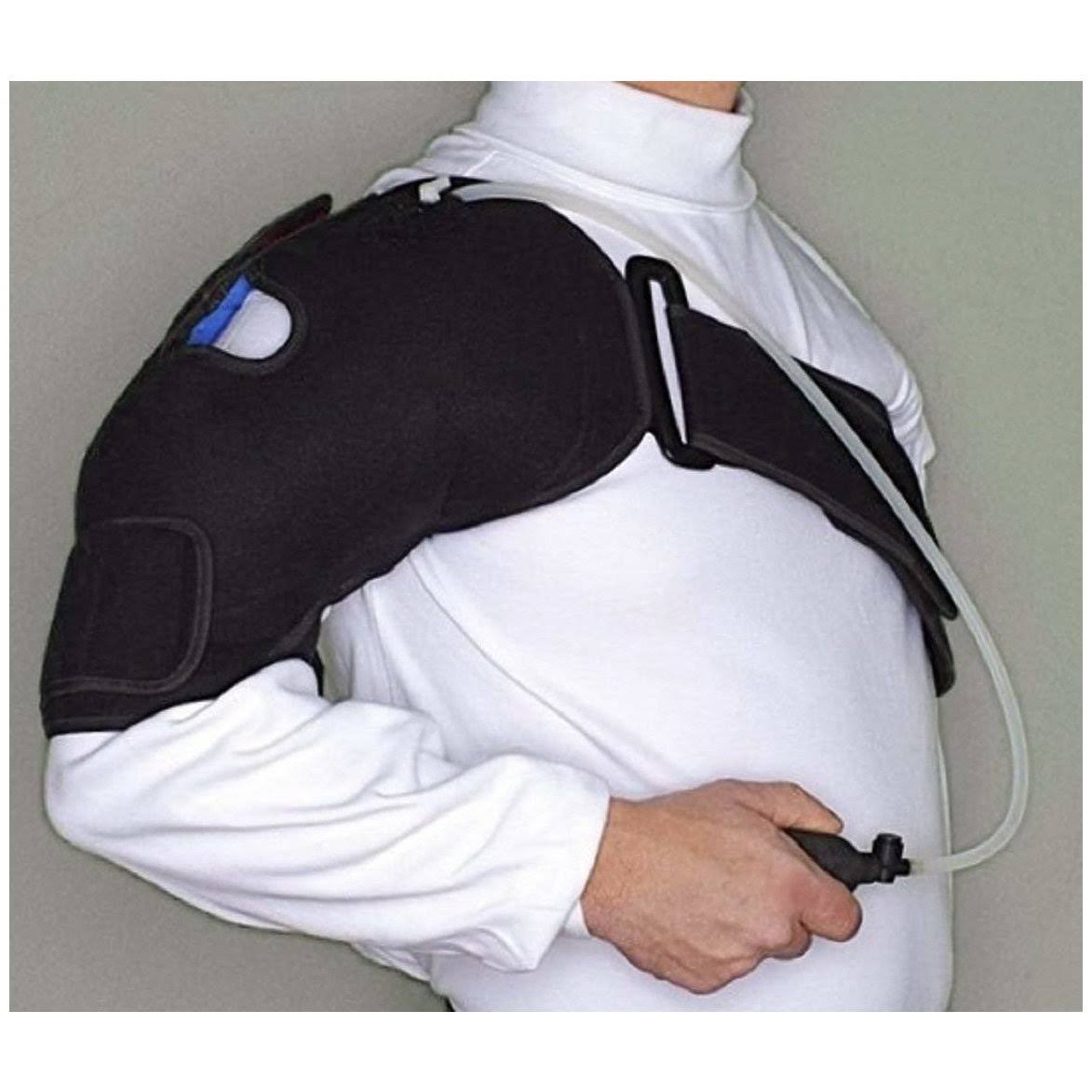 Cold Therapy Shoulder Brace with Ice Pack and Air Compression Wrap Y521502