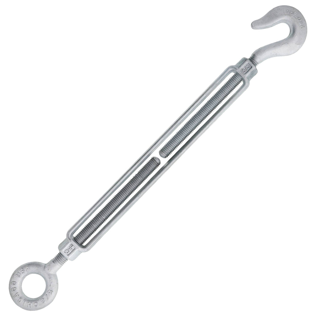 5/8 x 9 Hot Dip Galvanized Hook x Eye Turnbuckle X720874