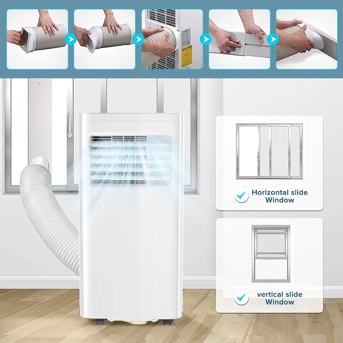5,000 BTU Portable Air Conditioner White M56064