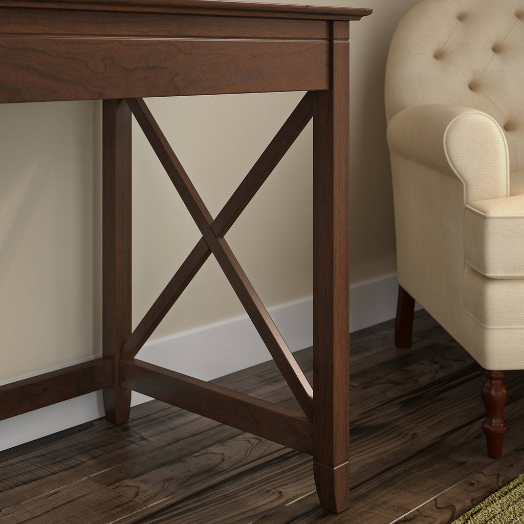 Cape Cod Gray Writing Desk with 2 Drawer File Cabinet B515