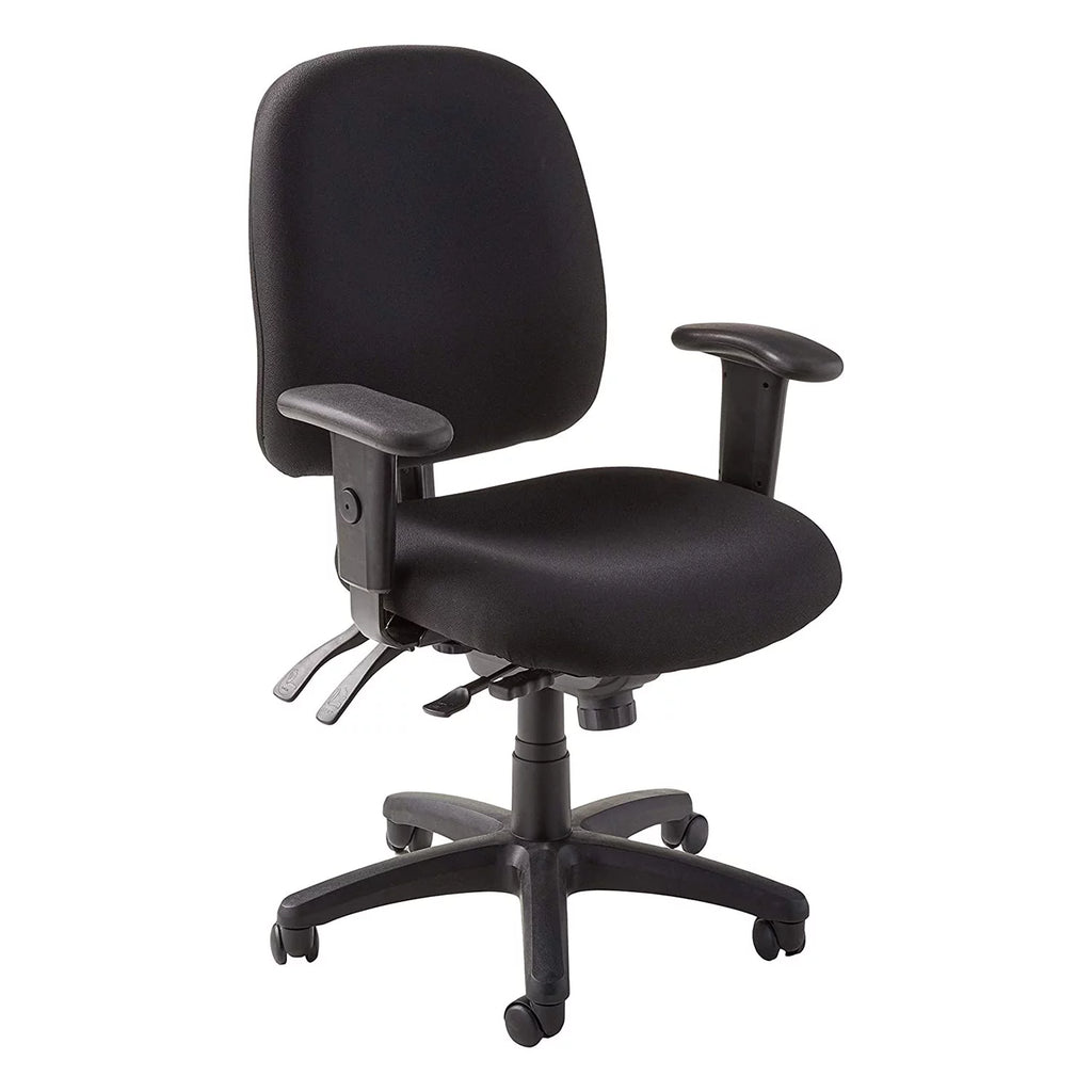Black Ergonomic Office Desk Chair with Armrests W437