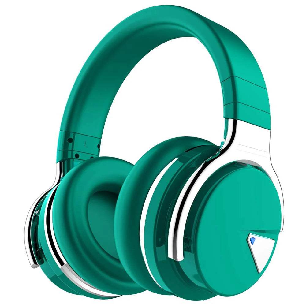 Active Noise Cancelling Bluetooth Headphones with Mic Deep Bass Wireless Over Ear Black F44024