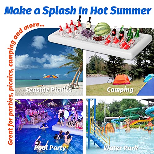 Large Inflatable Ice Serving Bar with Drain Plug D488069