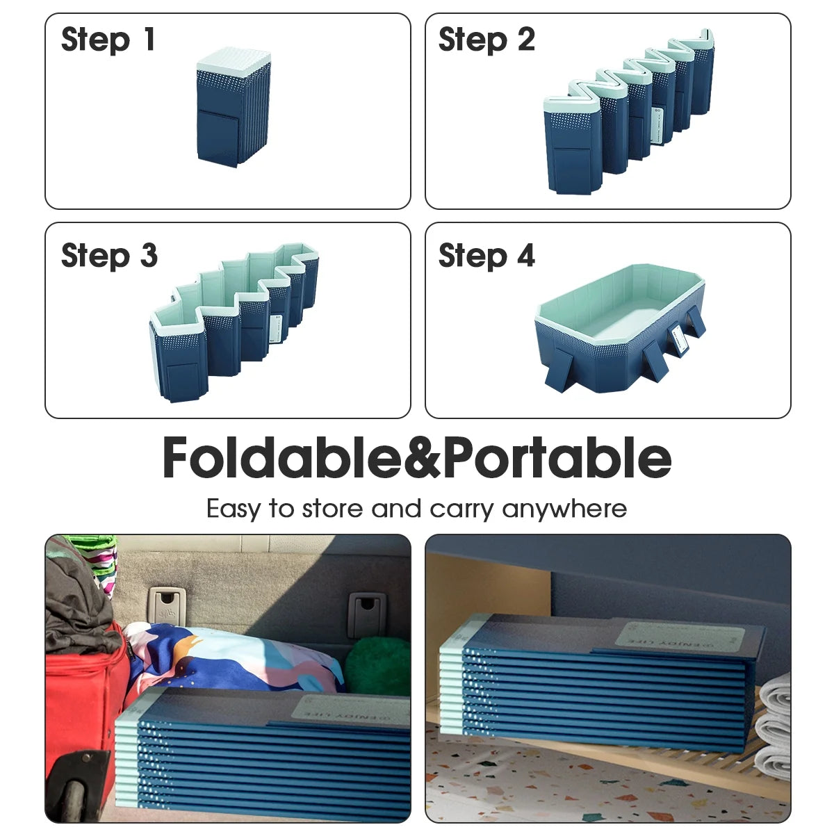 Foldable Above Ground Swimming Pool S262830