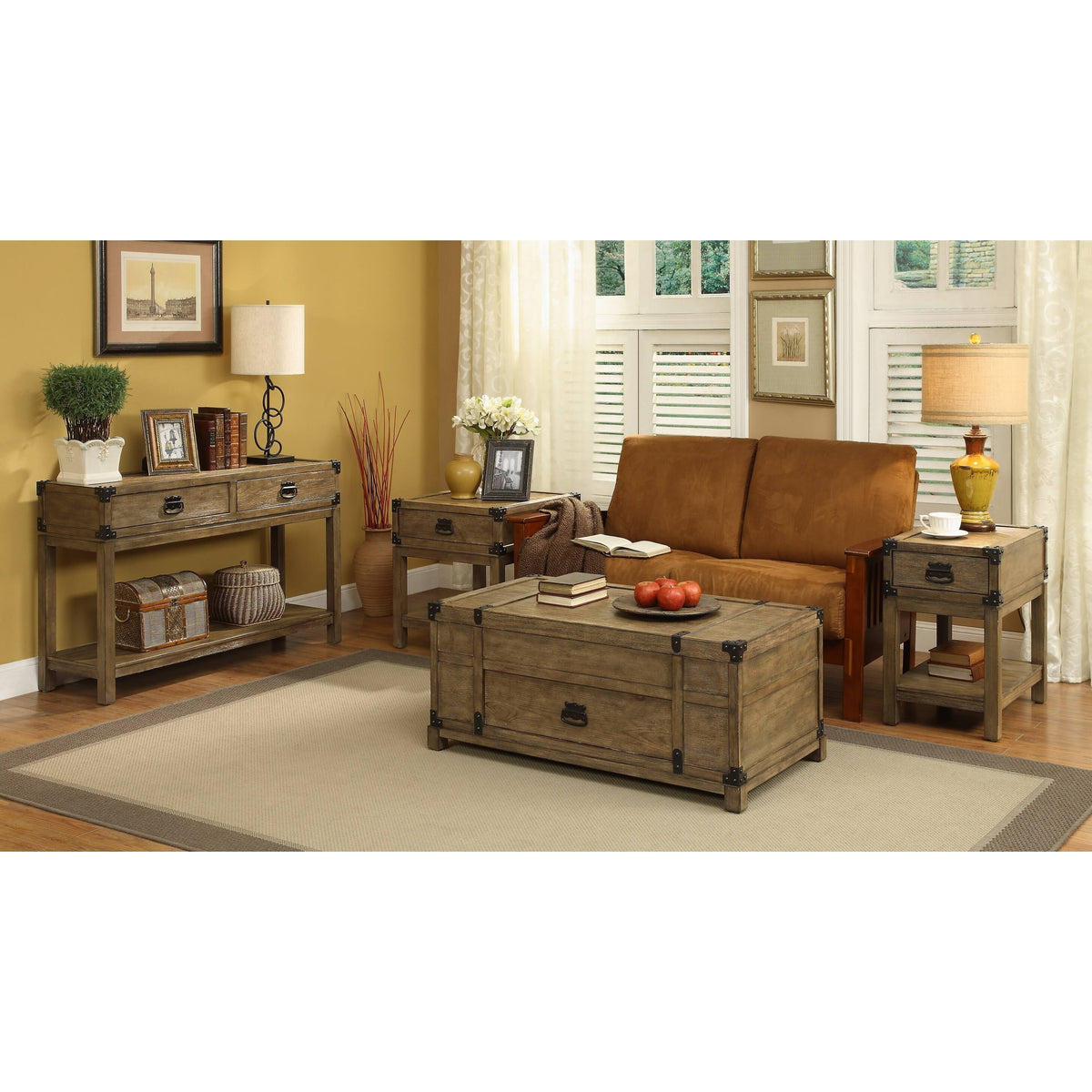 Carmel One Drawer Chairside Table V557