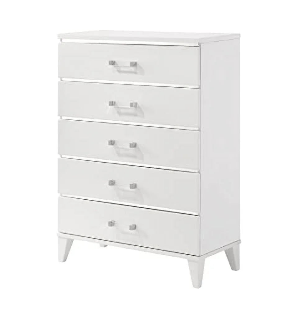 King Size White 6-Piece Bedroom Set Y599335