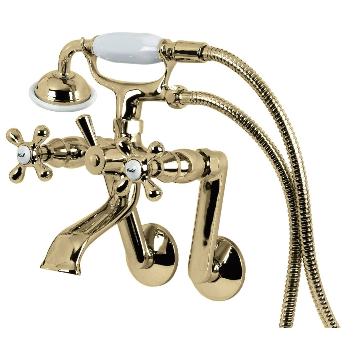 Brushed Nickel Clawfoot Tub Faucet with Hand Shower V99826