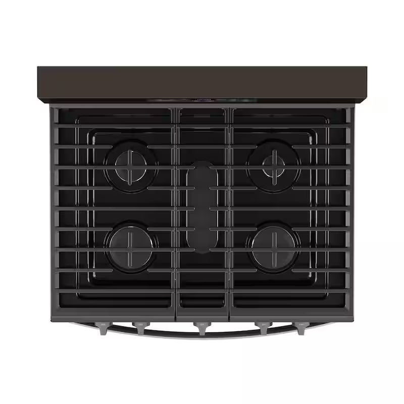 5 cu. ft. Gas Range with Air Fry Oven in Black Stainless P245