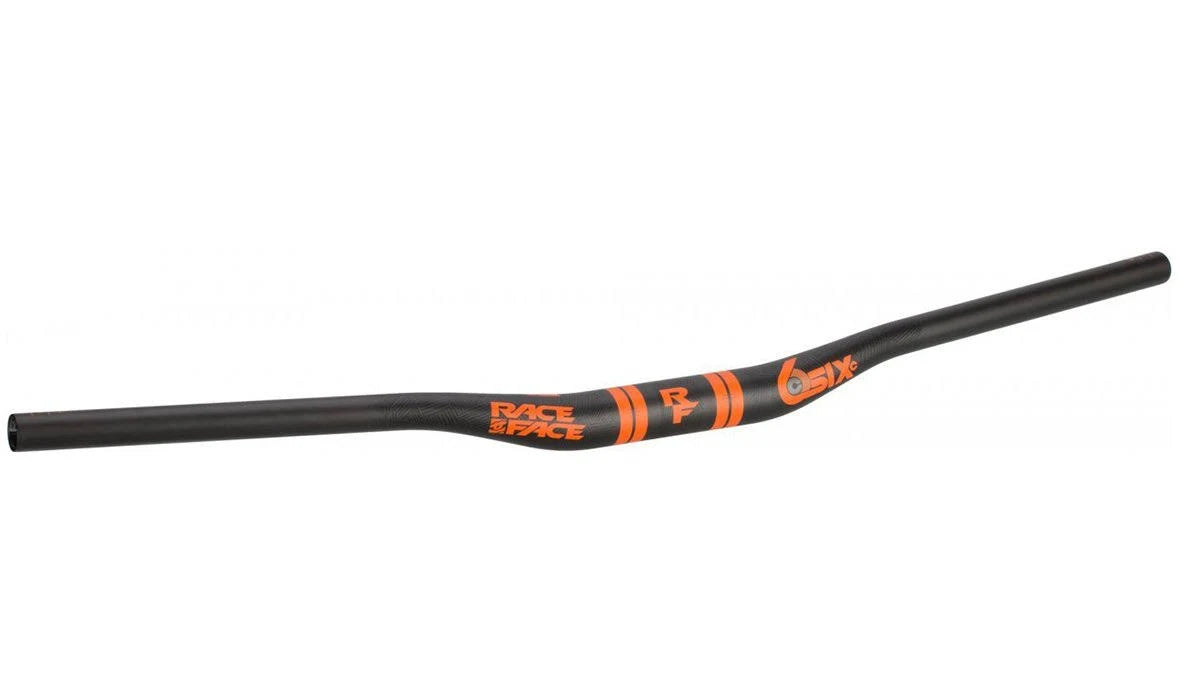 SixC Carbon Riser Handlebar 35 x 820mm 35mm Rise Silver F25918