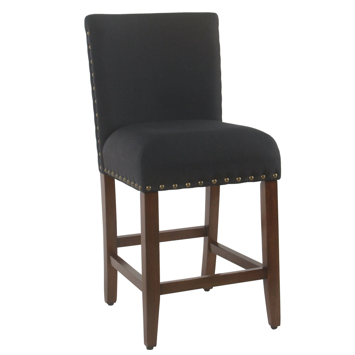 Deep Navy Nailhead Counter Stool C102539