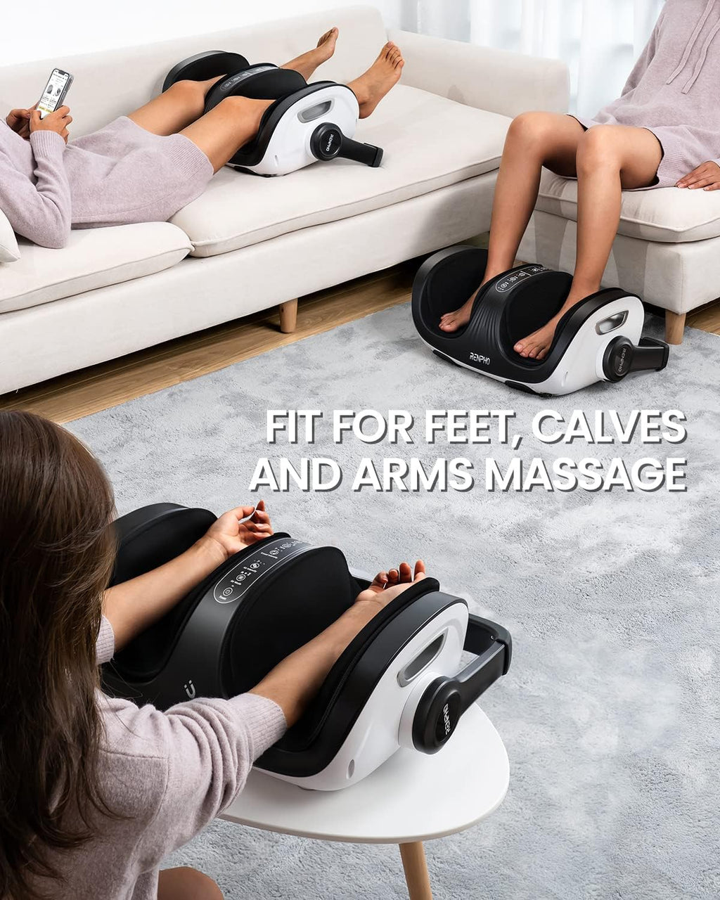 Shiatsu Foot and Calf Massager with Heat and Remote O462