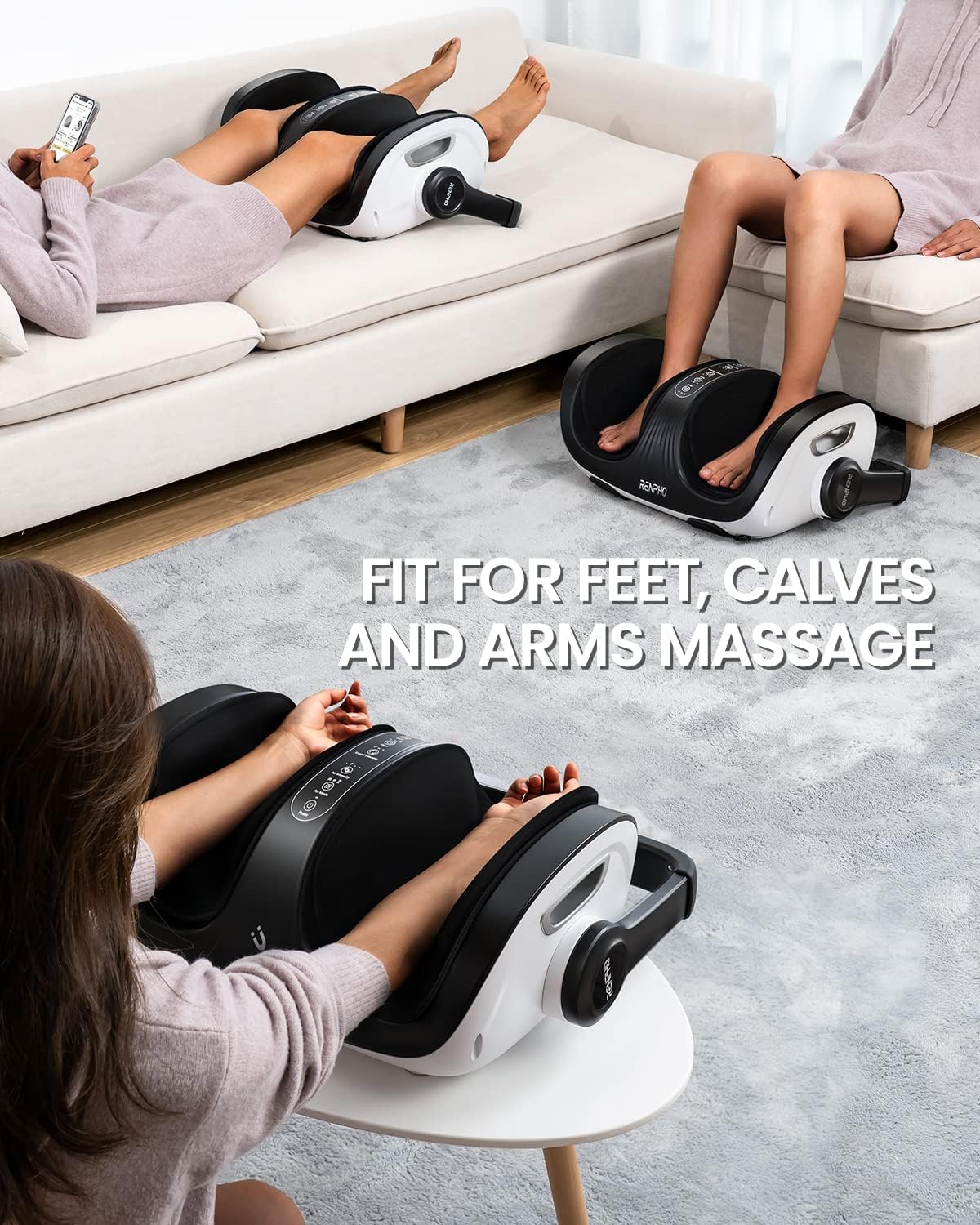 Shiatsu Foot and Calf Massager with Heat and Remote O462