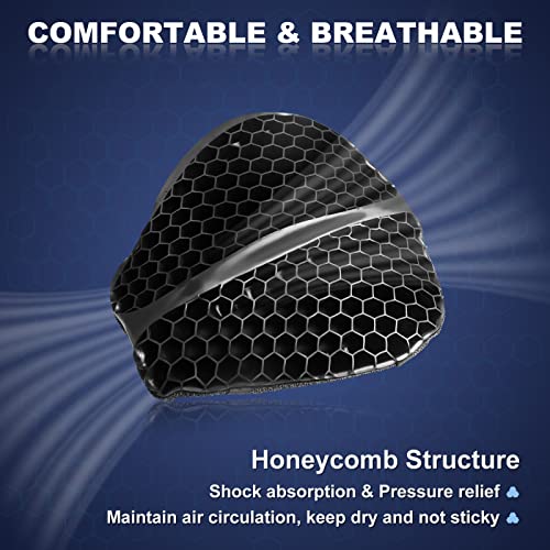 Foldable Large 3D-Honeycomb Breathable Motorcycle Gel Seat Cushion W883