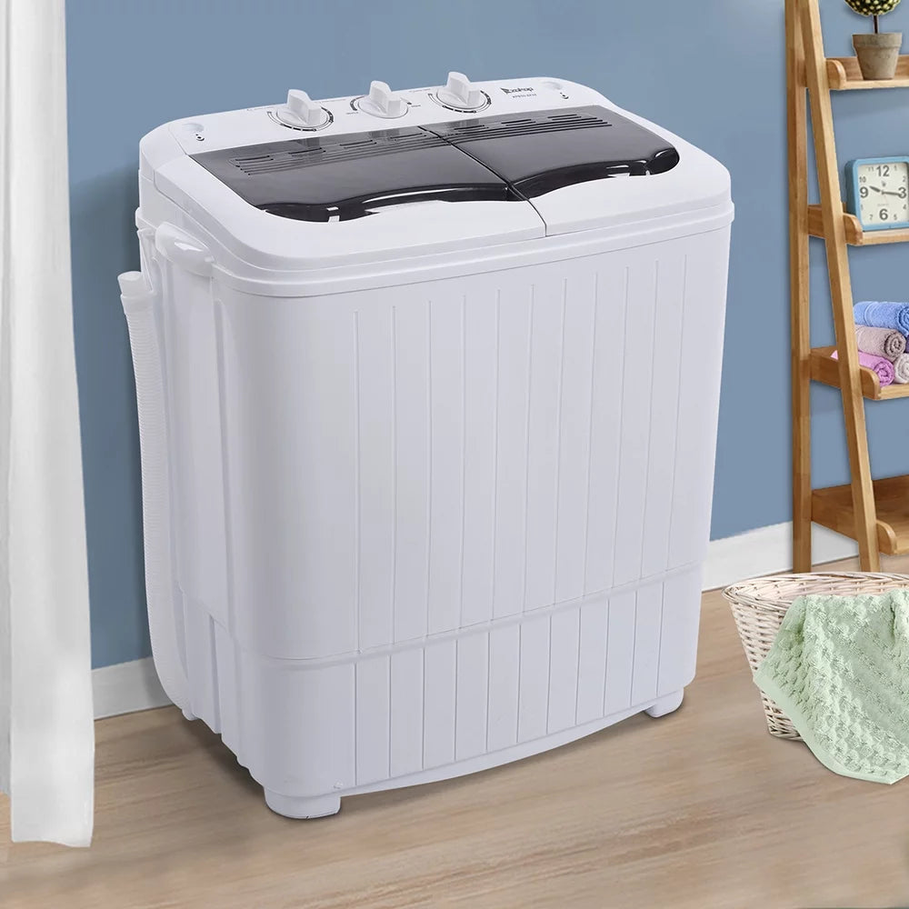 7.7lbs Semi-automatic Twin Tub Portable Washing Machine N7225