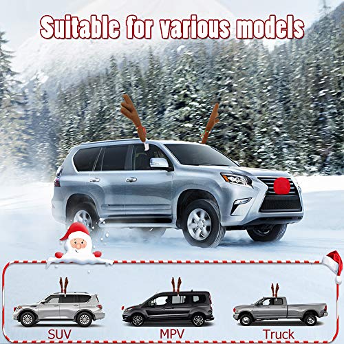 Car Reindeer Antlers & Nose Decorations Set N180