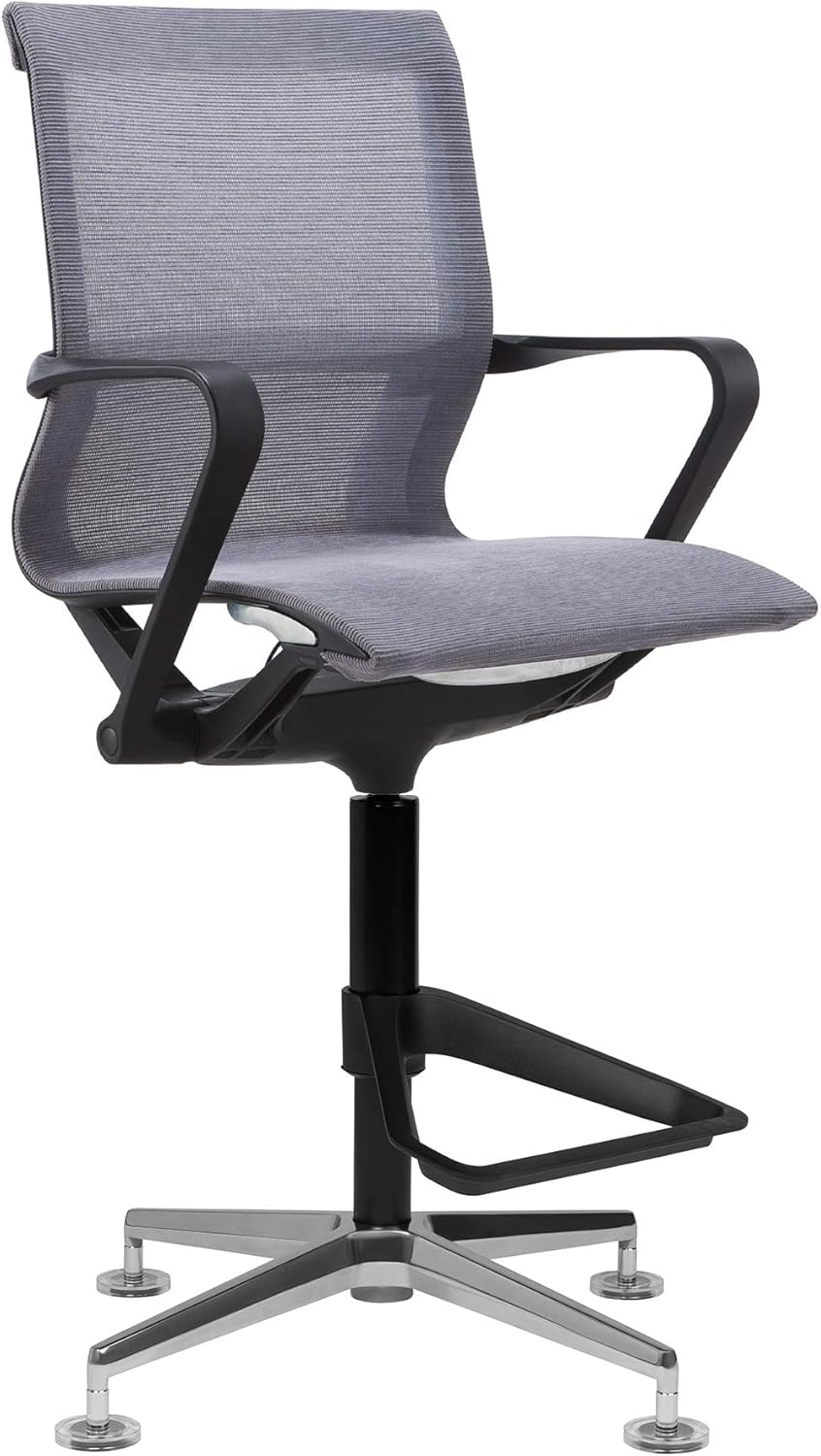 Black Mesh Drafting Chair Y97286