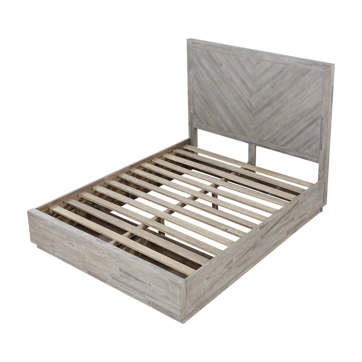 Solid Wood California King Storage Panel Bed X800175