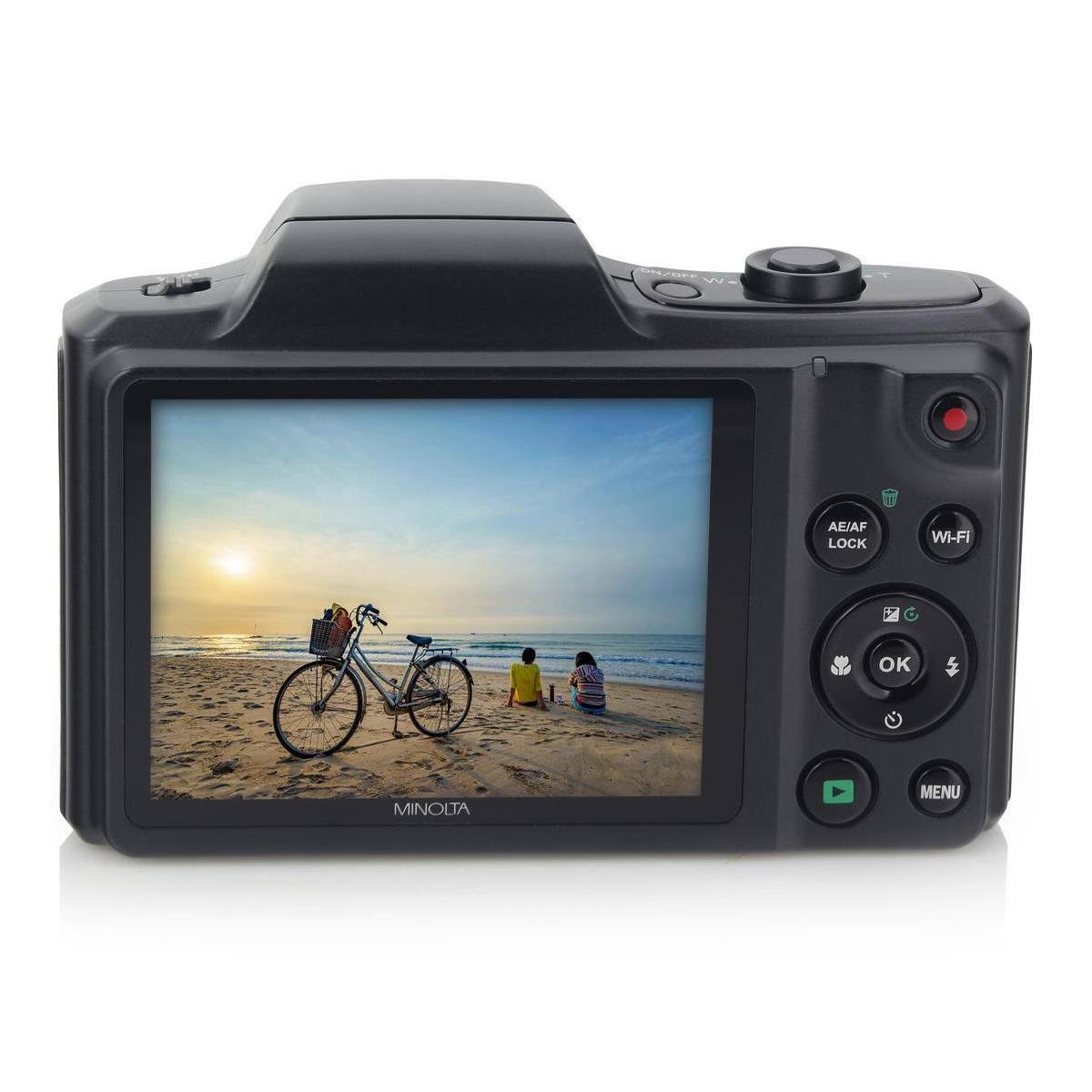 20.0-Megapixel 1080p Full HD Wi-Fi Digital Camera with 22x Zoom (Black) U2288