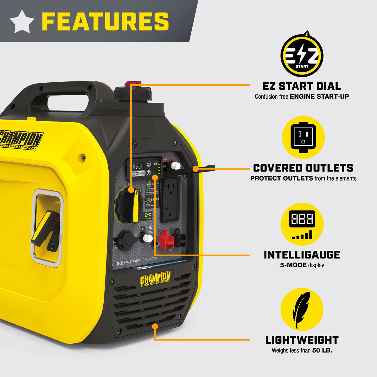 2500-Watt Portable Inverter Generator S78215