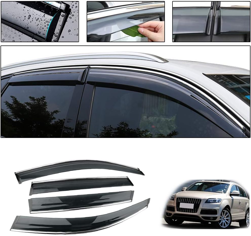 Smoke Side Window Deflectors for Audi Q7 H967340
