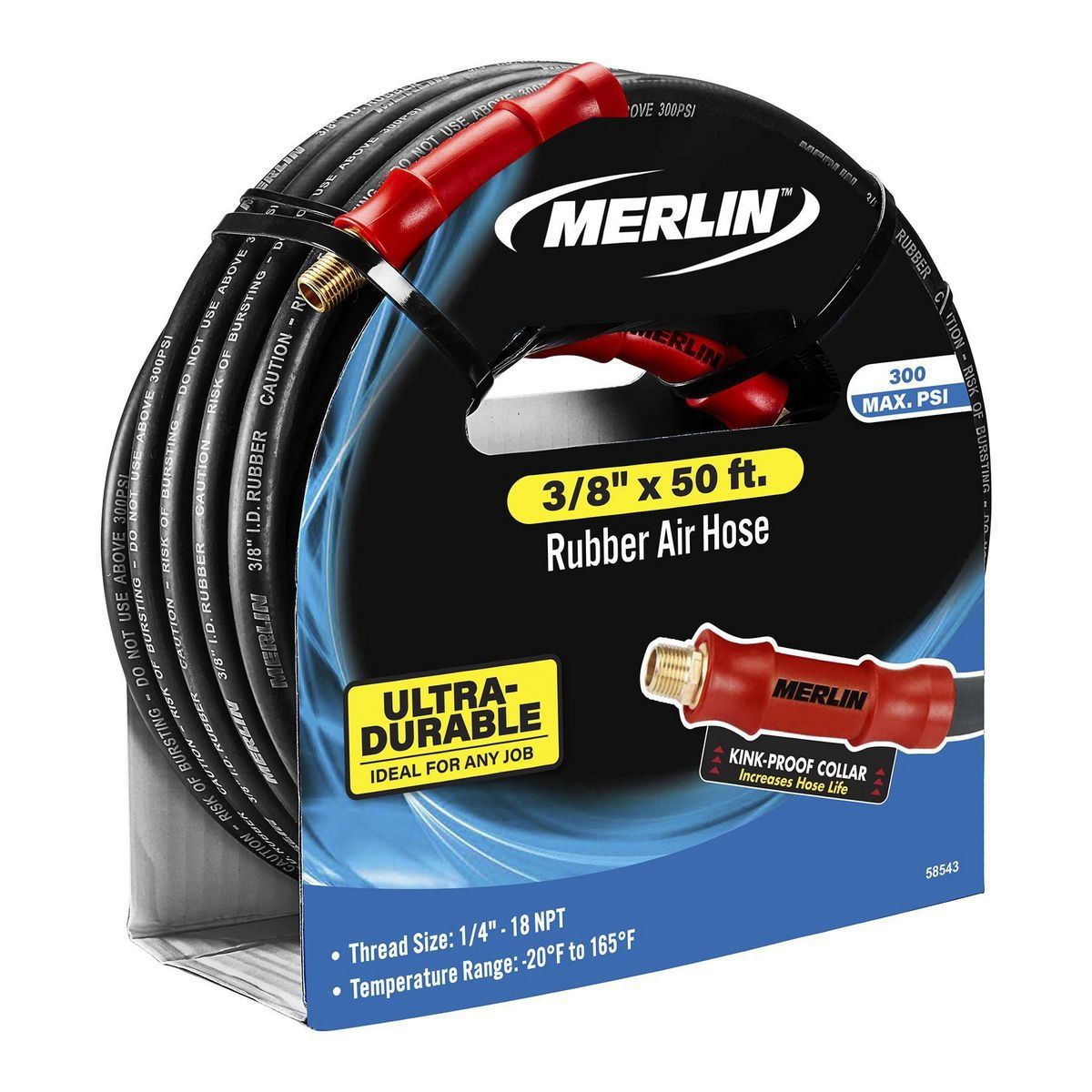 3/8 in. x 50 ft. Rubber Air Hose R8923