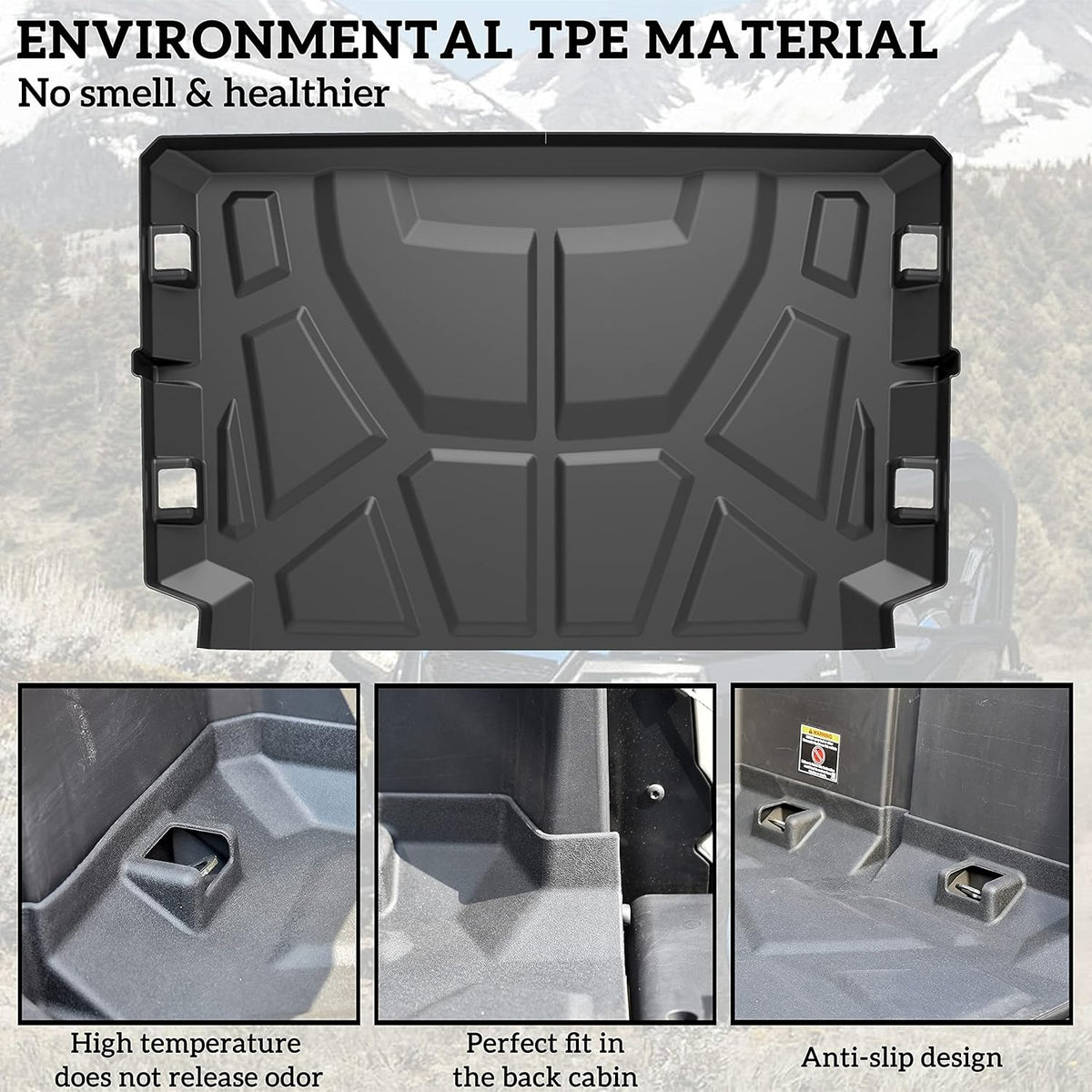 Rubber TPE Rear Cargo Bed Mat G427
